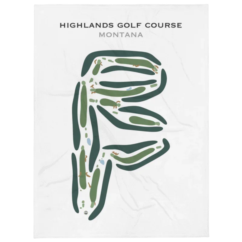 Highlands Golf Course, Montana - Printed Golf Courses