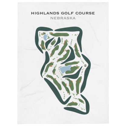 Highlands Golf Course, Nebraska - Printed Golf Courses