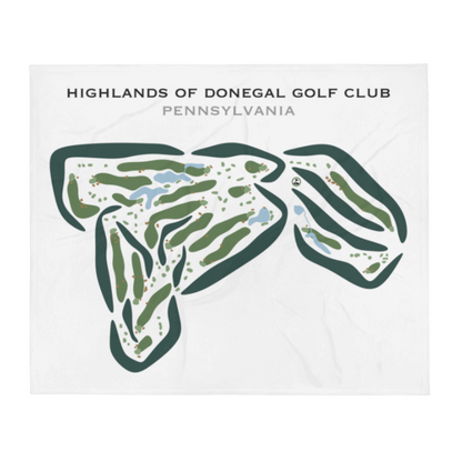 Highlands of Donegal Golf Club, Pennsylvania - Printed Golf Courses