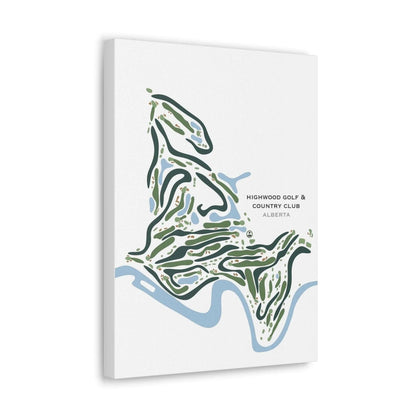 Highwood Golf & Country Club, Alberta - Printed Golf Courses