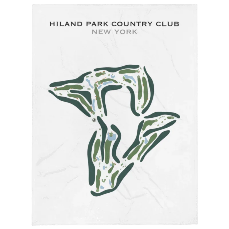 Hiland Park Country Club, New York - Printed Golf Course