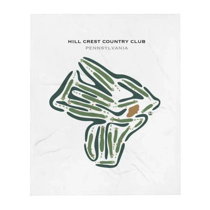 Hill Crest Country Club, Pennsylvania - Printed Golf Courses