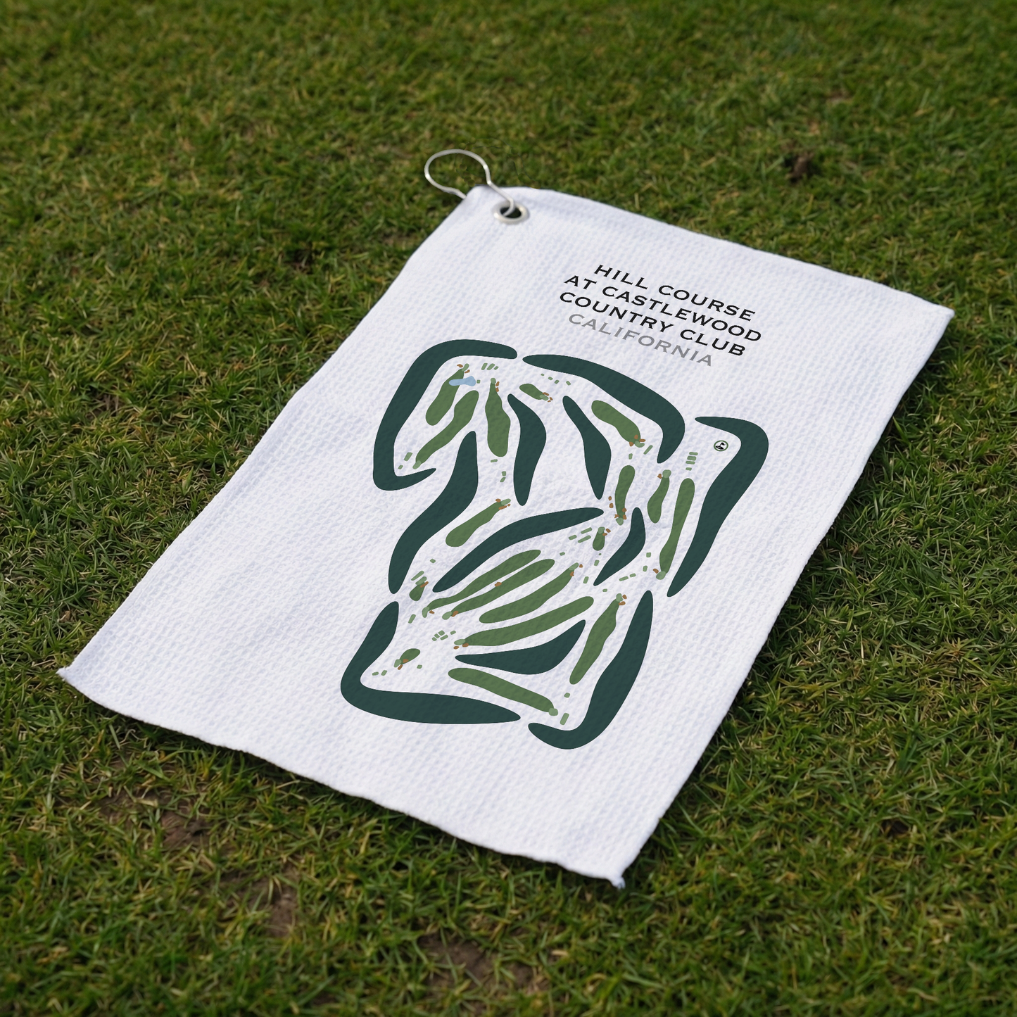 Hill Course at Castlewood Country Club, California - Printed Golf Courses