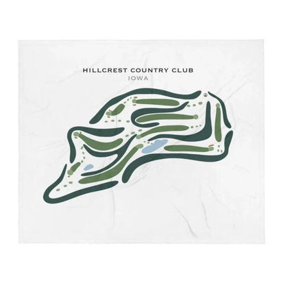 Hillcrest Country Club, Iowa - Printed Golf Courses