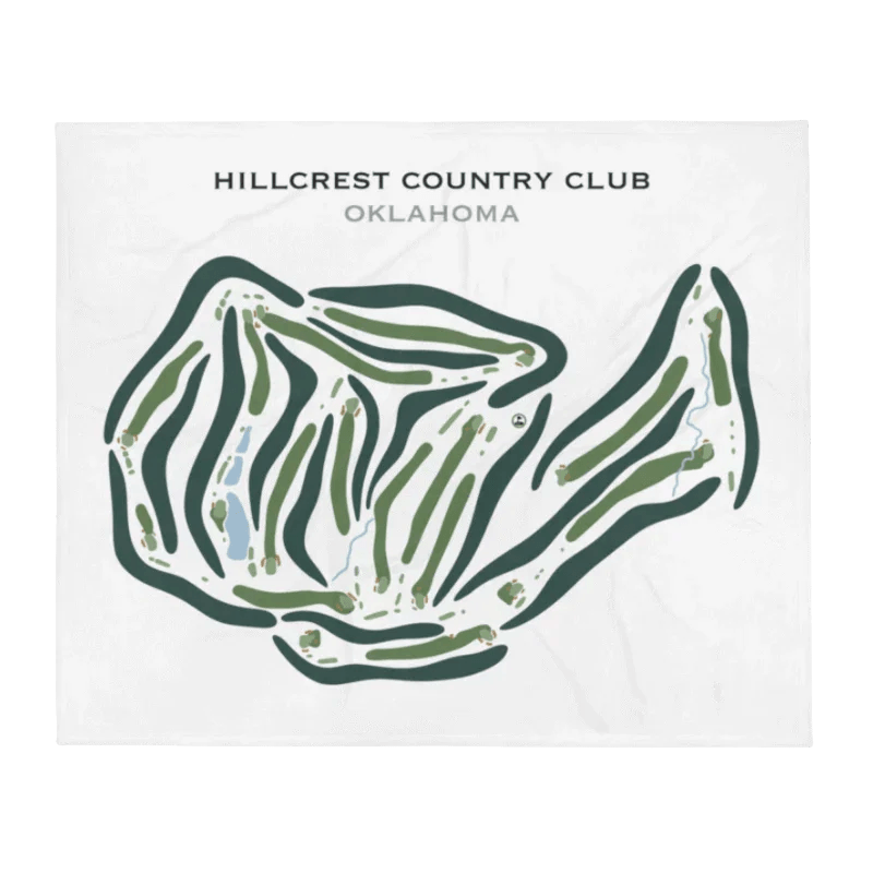 Hillcrest Country Club, Oklahoma - Printed Golf Courses