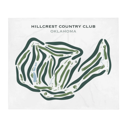Hillcrest Country Club, Oklahoma - Printed Golf Courses