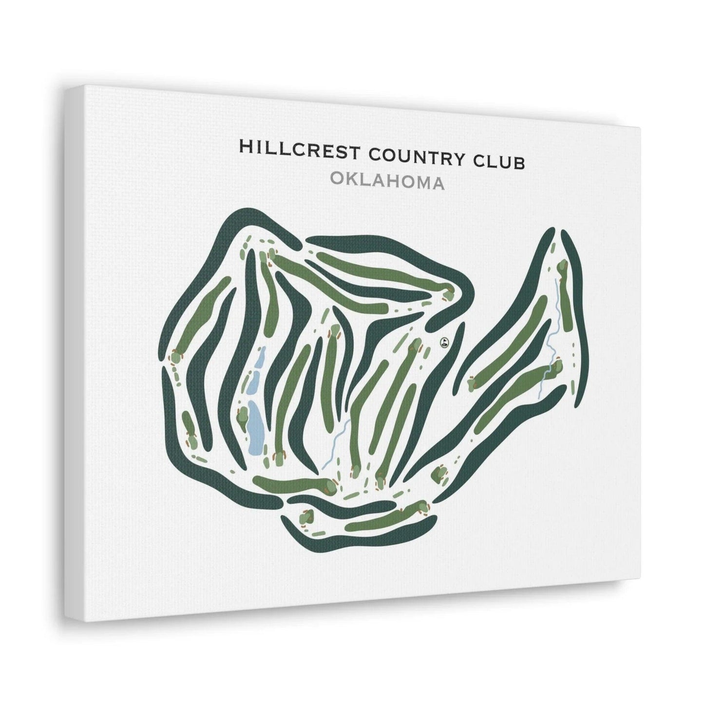 Hillcrest Country Club, Oklahoma - Printed Golf Courses