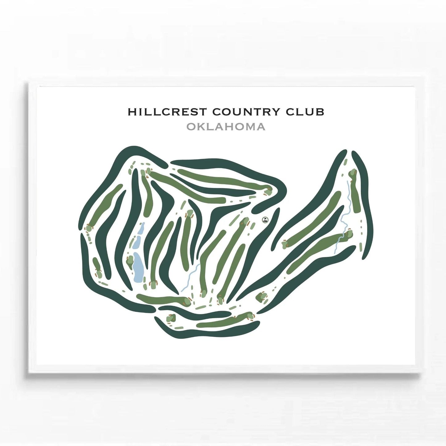 Hillcrest Country Club, Oklahoma - Printed Golf Courses