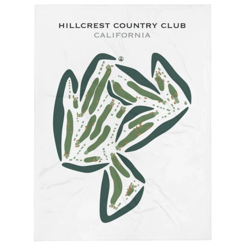 Hillcrest Country Club, California - Printed Golf Courses