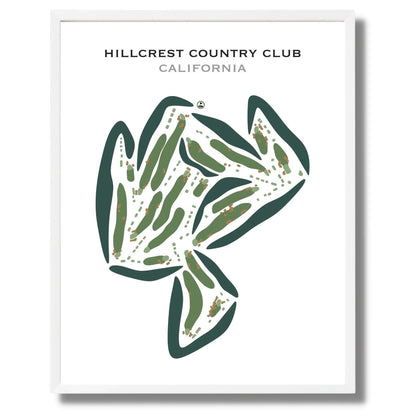 Hillcrest Country Club, California - Printed Golf Courses
