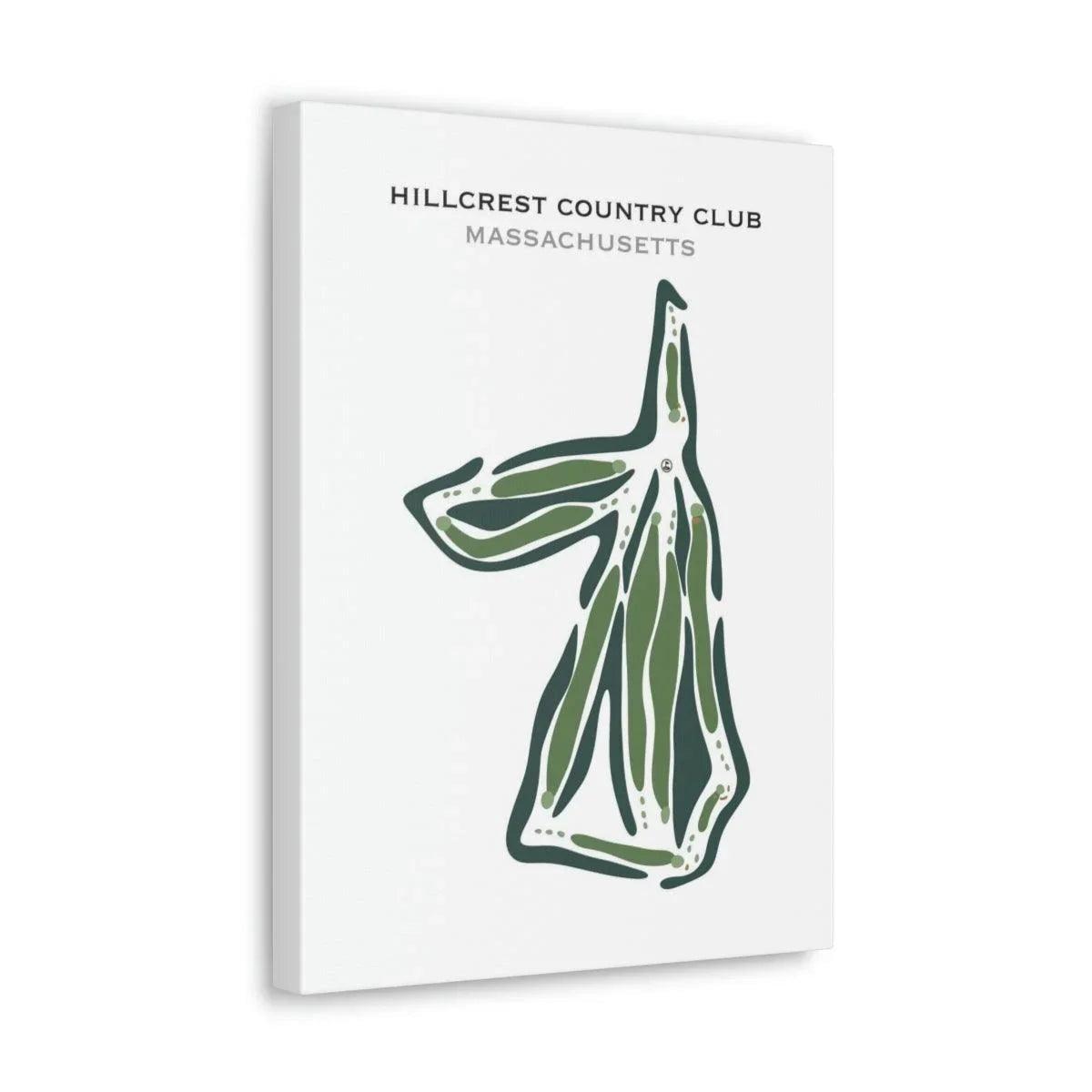 Hillcrest Country Club, Massachusetts - Printed Golf Courses