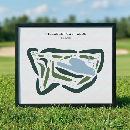 Hillcrest Golf Club, Texas - Printed Golf Courses