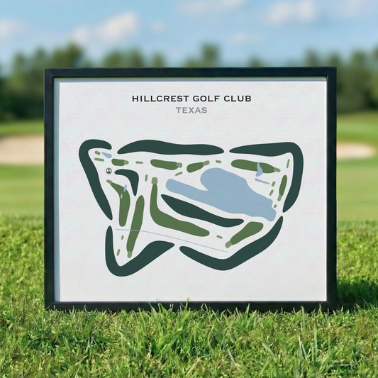 Hillcrest Golf Club, Texas - Printed Golf Courses