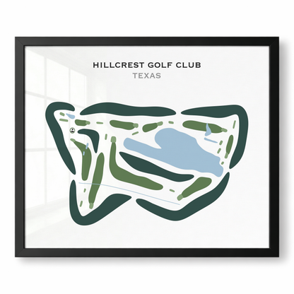 Hillcrest Golf Club, Texas - Printed Golf Courses