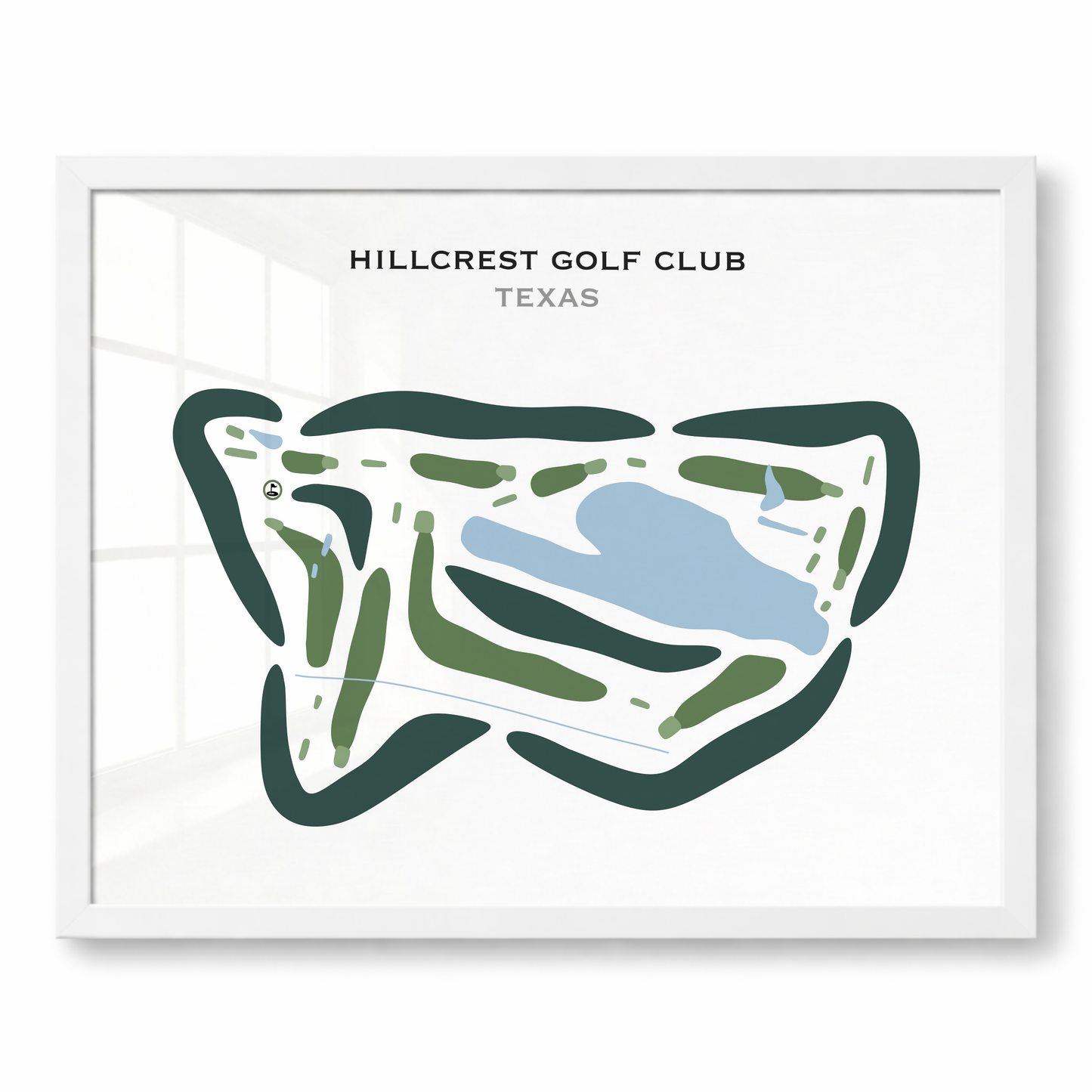 Hillcrest Golf Club, Texas - Printed Golf Courses