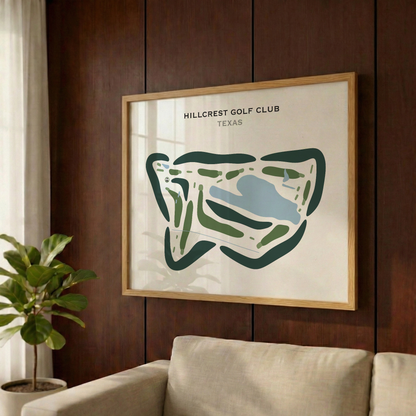 Hillcrest Golf Club, Texas - Printed Golf Courses
