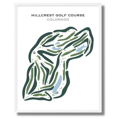 Hillcrest Golf Course, Durango Colorado - Printed Golf Courses