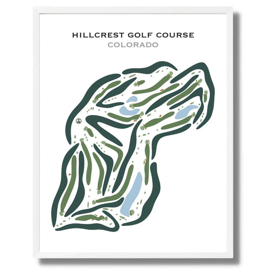 Hillcrest Golf Course, Durango Colorado - Printed Golf Courses