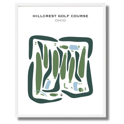 Hillcrest Golf Course, Ohio - Printed Golf Courses