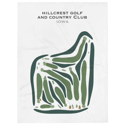 Hillcrest Golf and Country Club, Iowa - Printed Golf Courses