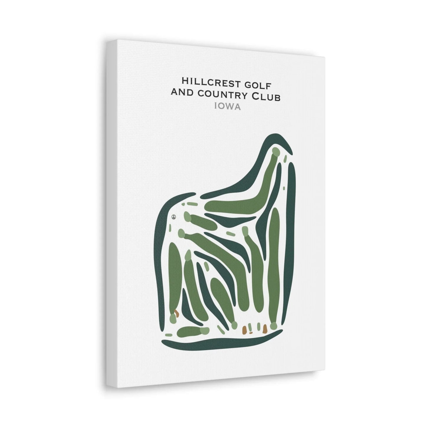 Hillcrest Golf and Country Club, Iowa - Printed Golf Courses