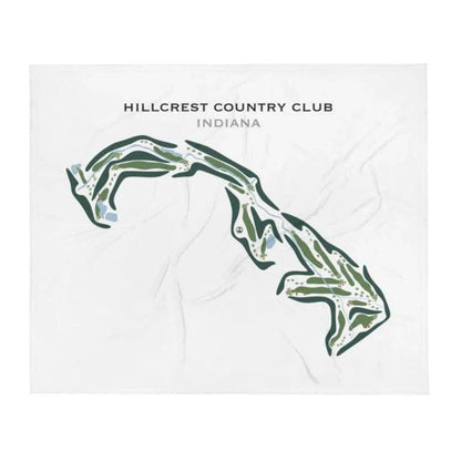 Hillcrest Country Club, Indiana - Printed Golf Courses