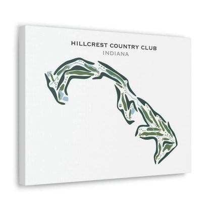 Hillcrest Country Club, Indiana - Printed Golf Courses