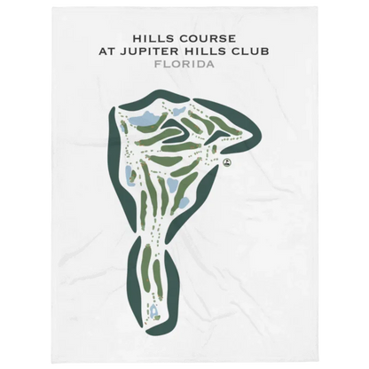 Hills Course at Jupiter Hills Club, Florida - Printed Golf Courses