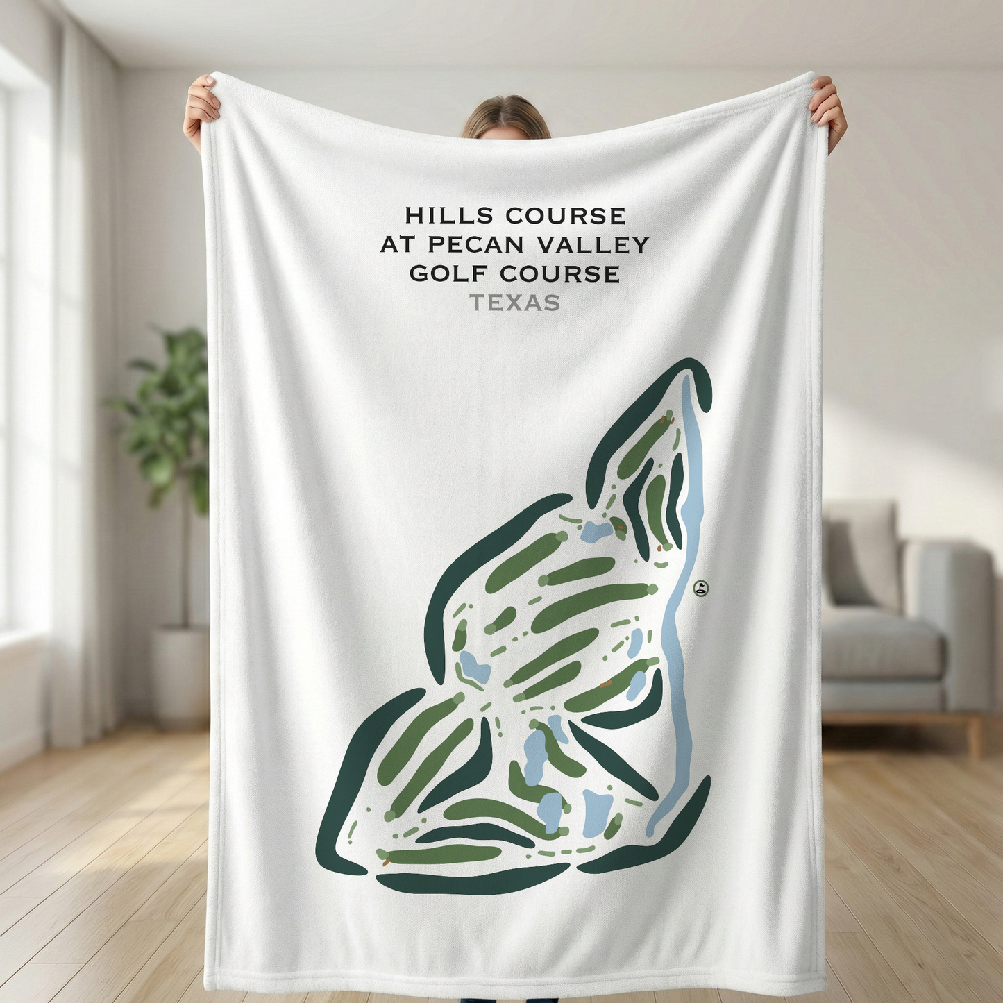 Hills Course at Pecan Valley Golf Course, Texas - Printed Golf Courses