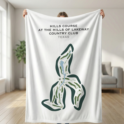 Hills Course at The Hills of Lakeway Country Club, Texas - Printed Golf Courses