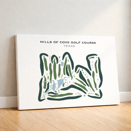 Hills of Cove Golf Course, Texas - Printed Golf Courses