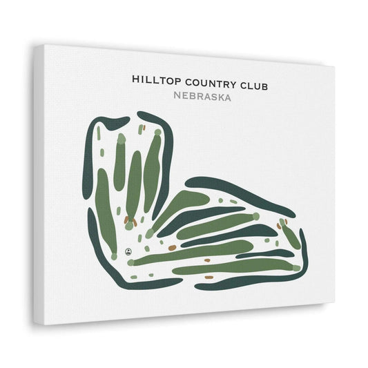 Hilltop Country Club, Nebraska - Printed Golf Course