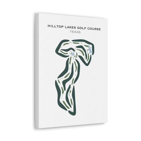 Hilltop Lakes Golf Course, Texas - Printed Golf Courses