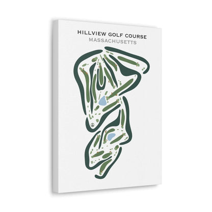 Hillview Golf Course, Massachusetts - Printed Golf Courses
