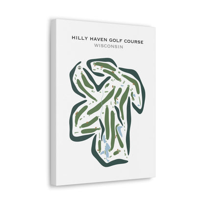 Hilly Haven Golf Course, Wisconsin - Printed Golf Courses