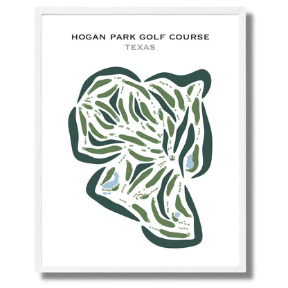 Hogan Park Golf Course, Texas - Printed Golf Courses