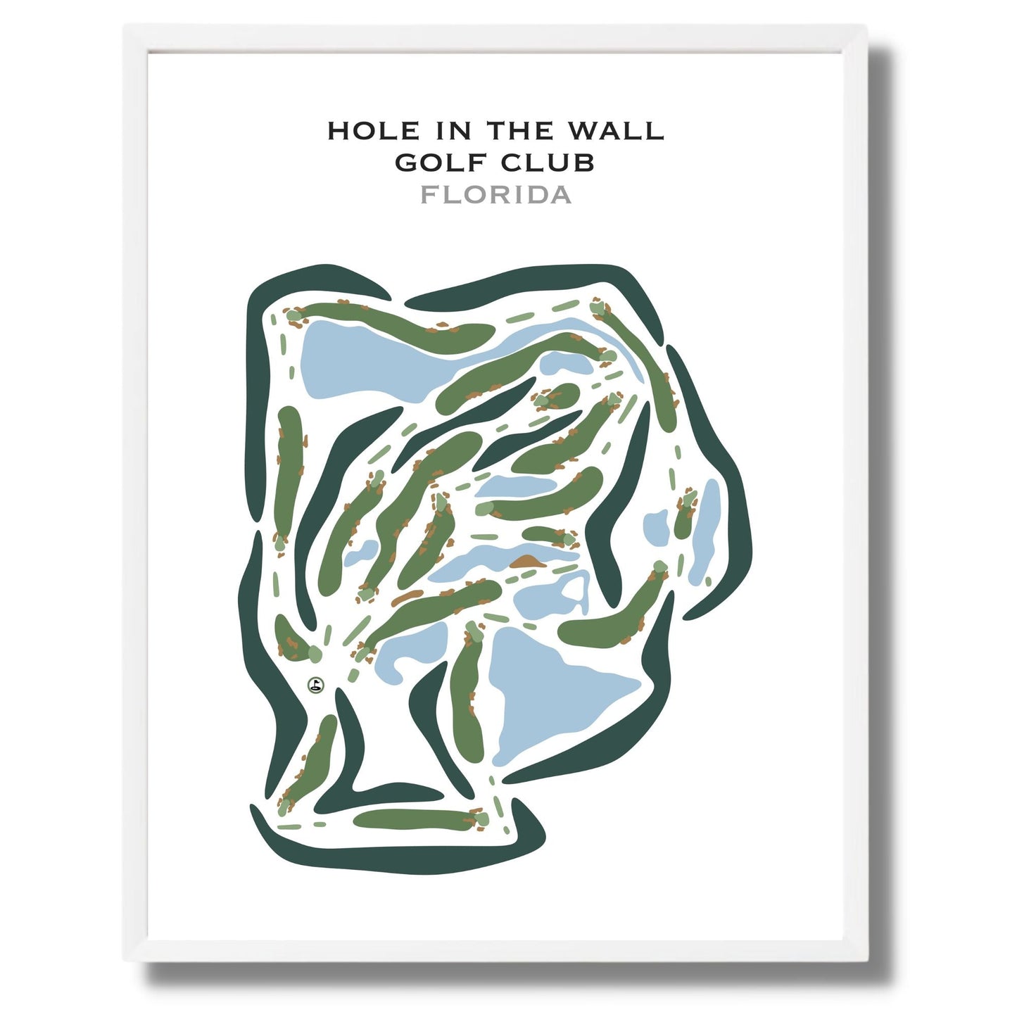 Hole in the Wall Golf Club, Florida - Printed Golf Courses