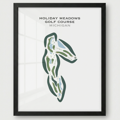 Holiday Meadows Golf Course, Michigan - Printed Golf Courses