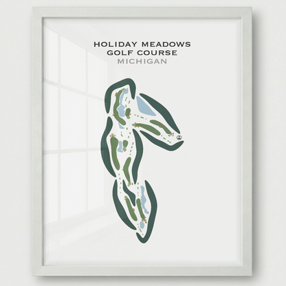 Holiday Meadows Golf Course, Michigan - Printed Golf Courses