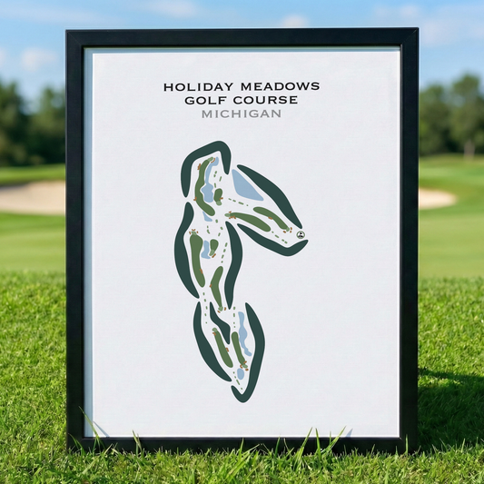 Holiday Meadows Golf Course, Michigan - Printed Golf Courses