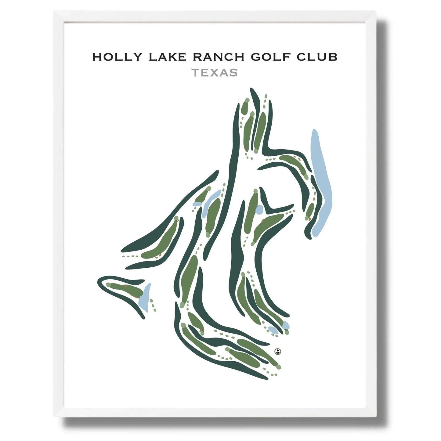 Holly Lake Ranch Golf Course, Texas - Printed Golf Courses