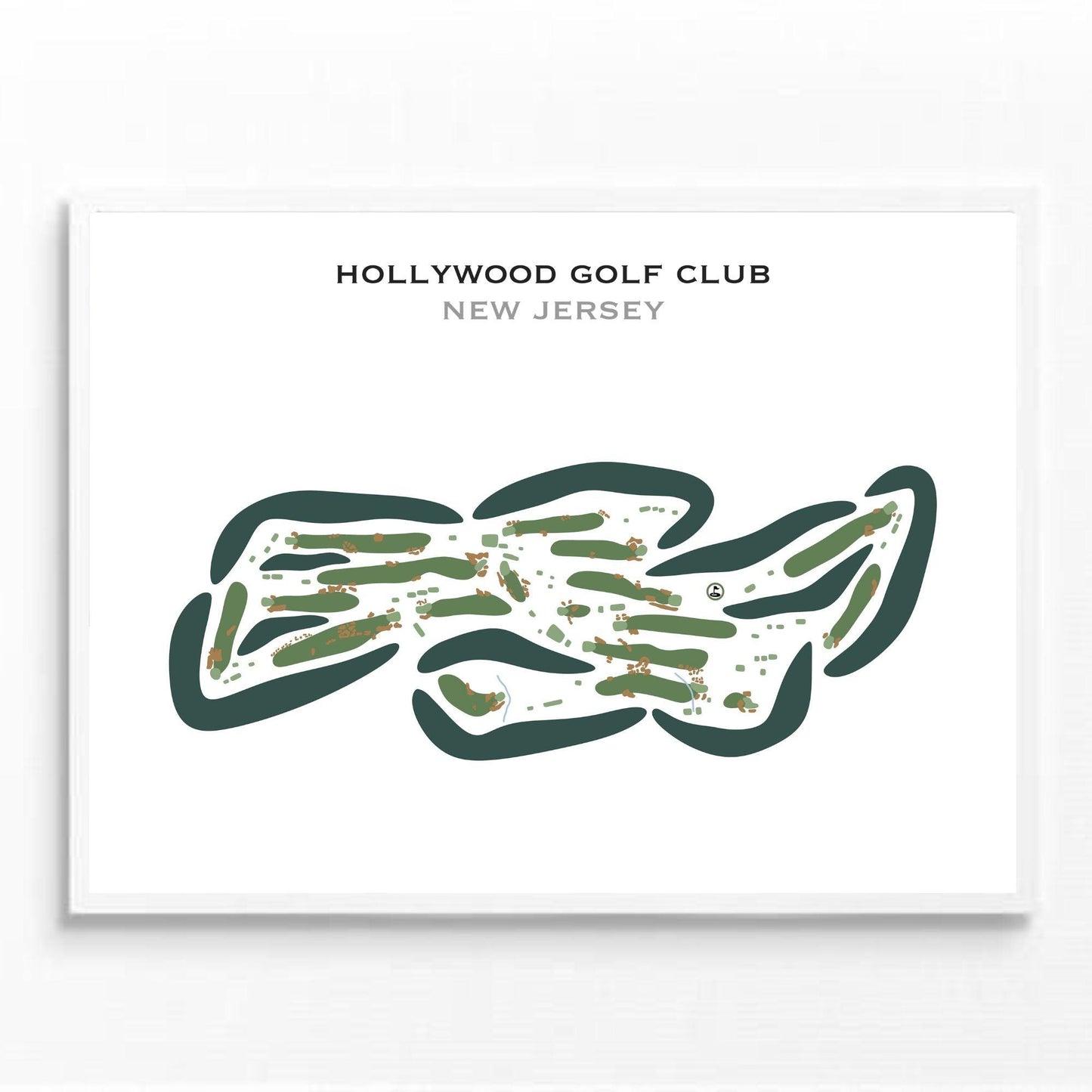Hollywood Golf Club, New Jersey - Printed Golf Courses