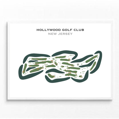 Hollywood Golf Club, New Jersey - Printed Golf Courses