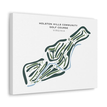 Holston Hills Community Golf Course, Virginia - Printed Golf Courses