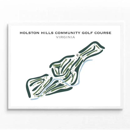 Holston Hills Community Golf Course, Virginia - Printed Golf Courses