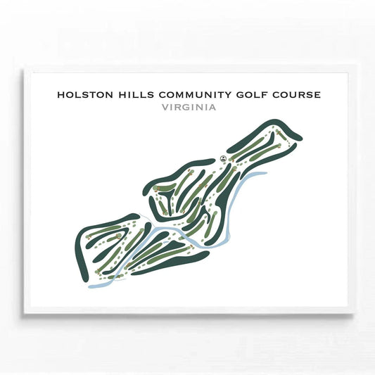 Holston Hills Community Golf Course, Virginia - Printed Golf Courses