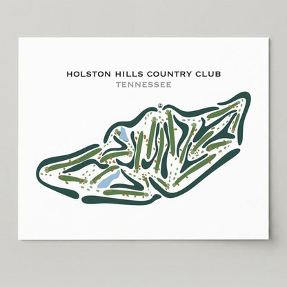 Holston Hills Country Club, Tennessee - Printed Golf Courses