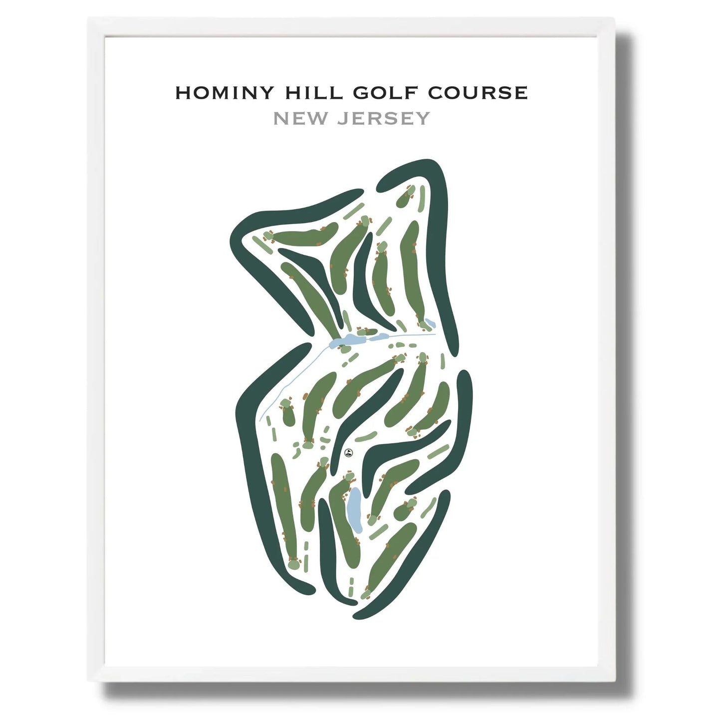 Hominy Hill Golf Course, New Jersey - Printed Golf Courses