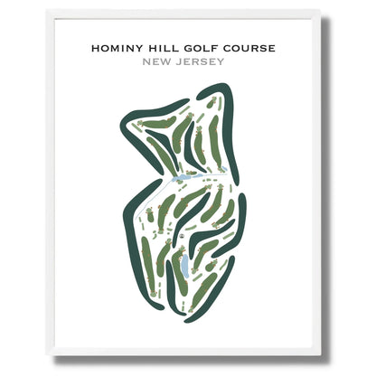 Hominy Hill Golf Course, New Jersey - Printed Golf Courses