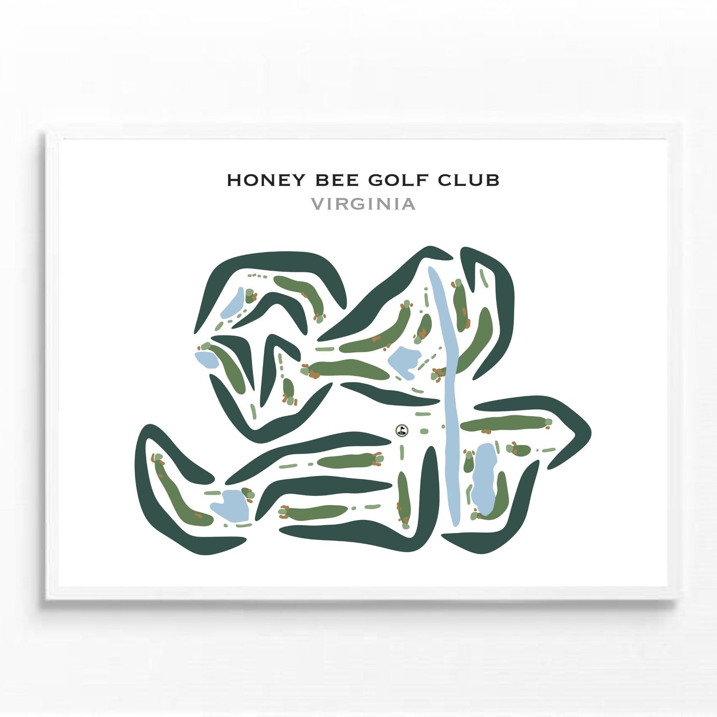 Honey Bee Golf Club, Virginia - Printed Golf Courses